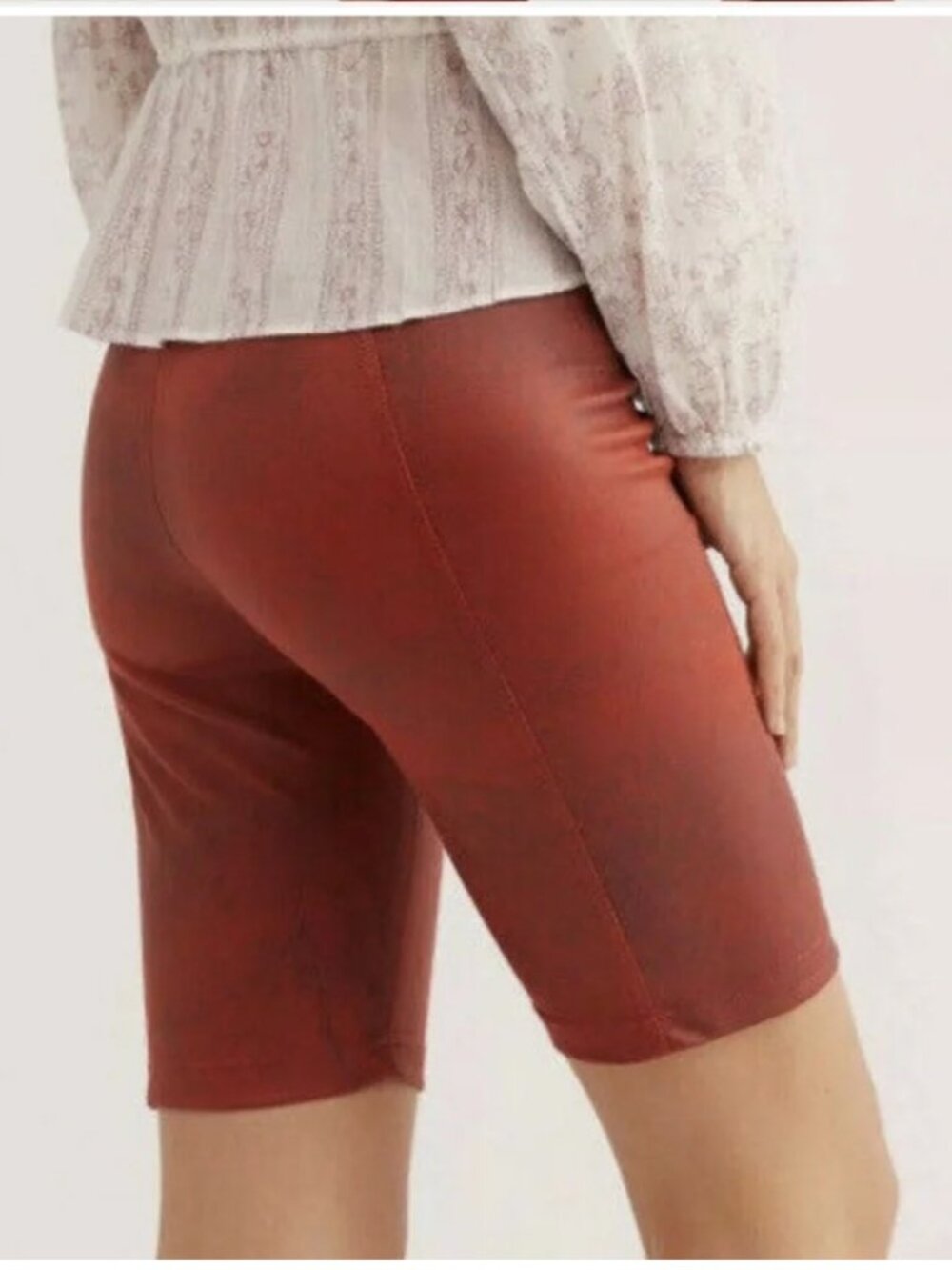 NWOT FREE PEOPLE Heatwave Faux Suede Bike Shorts size small